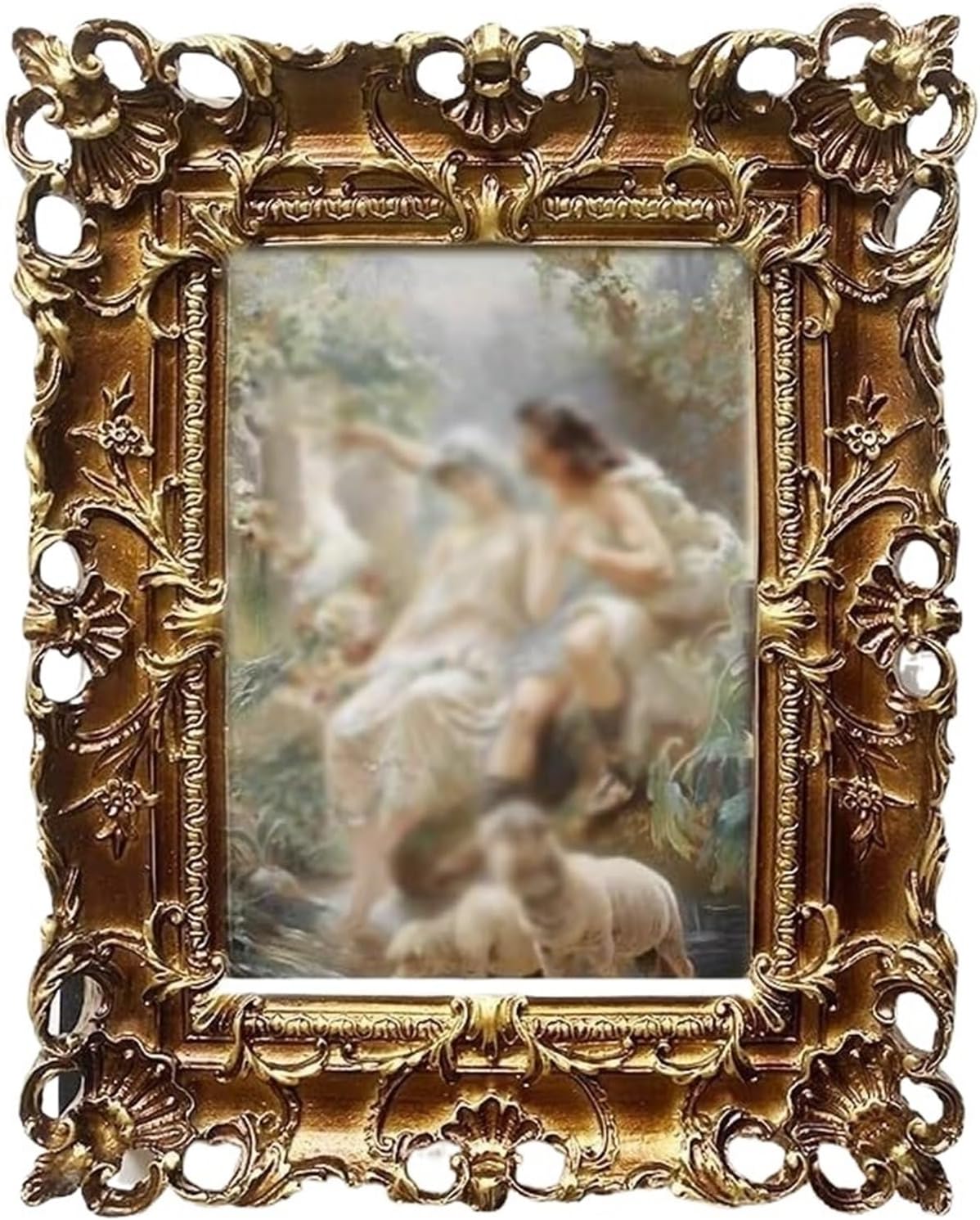 STBTOO Retro Resin Wall Decor with Frame 2