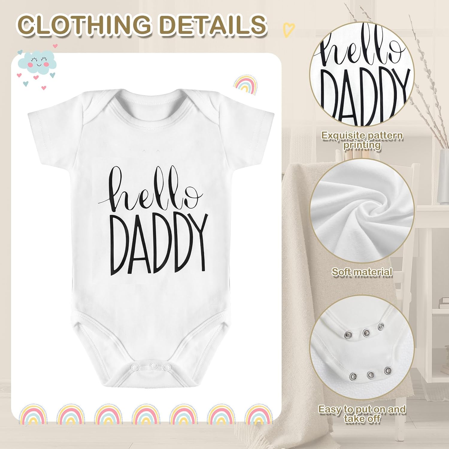Canlierr 5Pcs Surprise Pregnancy Announcement Kit for Dad