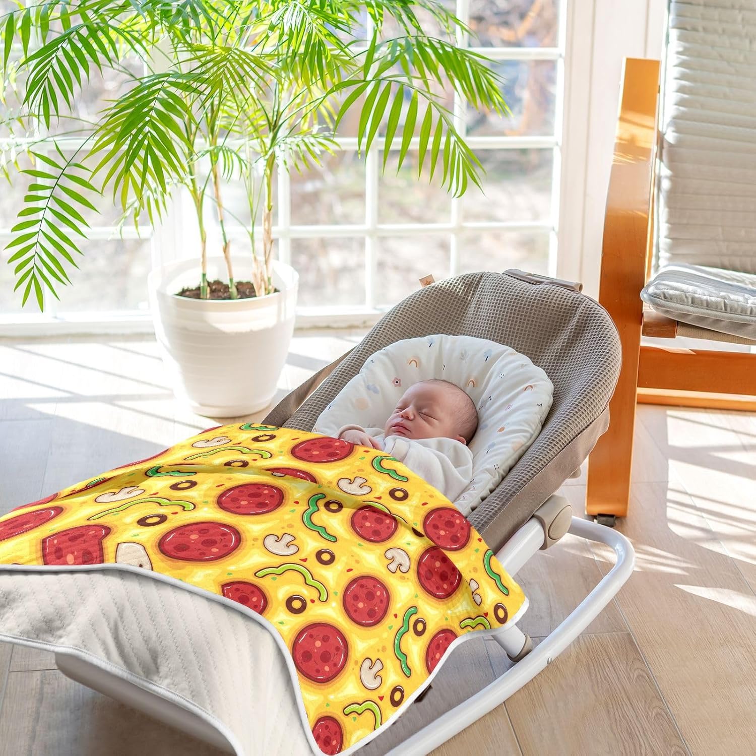 KICPOAY Swaddle Blanket 30x40 Inch Soft Cotton Breathable Baby Muslin Blanket for Newborns