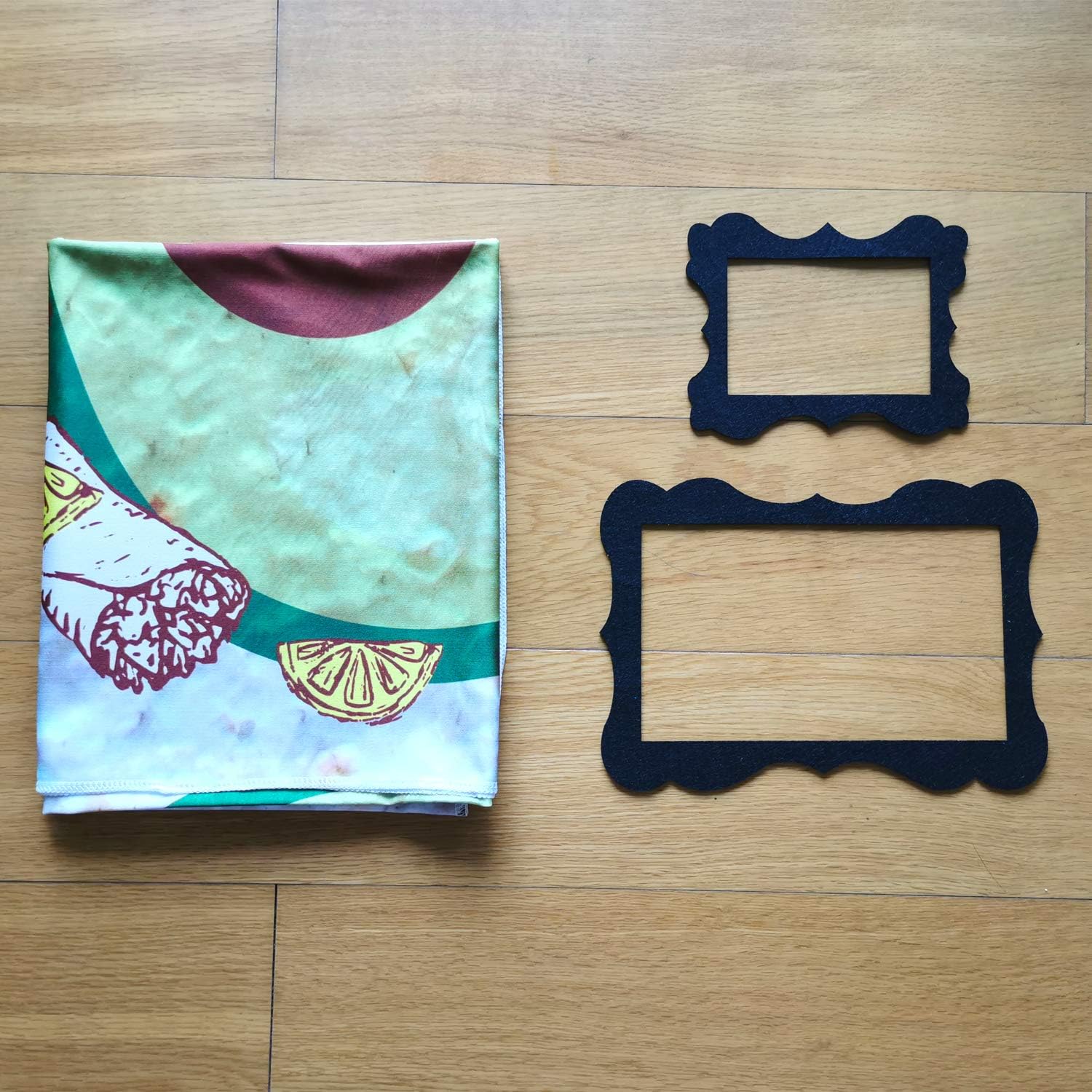 PAMBO Burrito Baby Milestone Blanket with Photo Frame