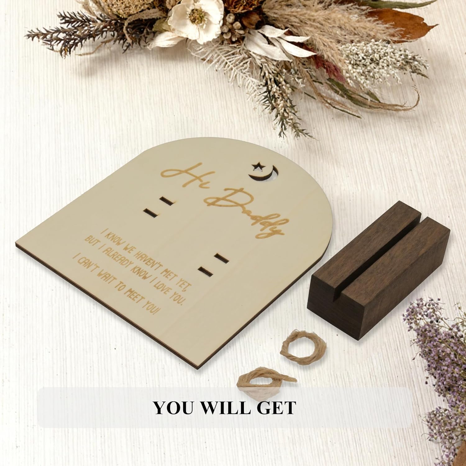 XYINFINIS Pregnancy Baby Reveal Keepsake Frame