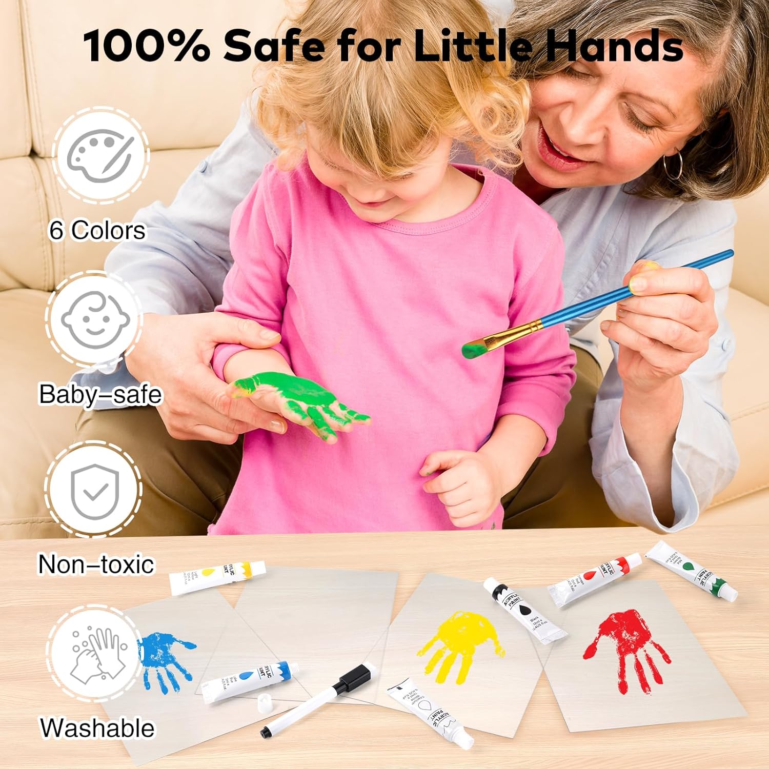 Family Handprint Kit - Keepsake Frame for Memories