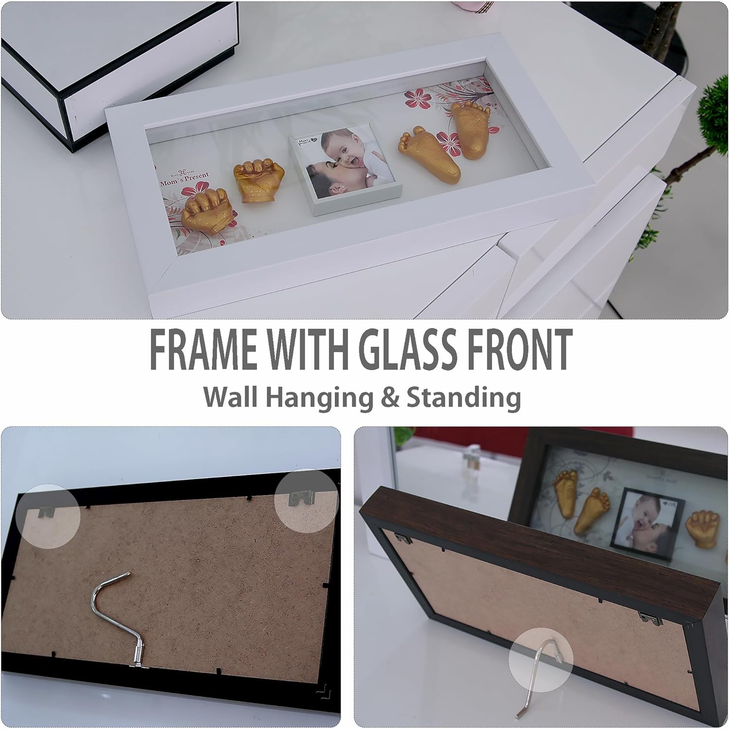 LOVE MOMS PRESENT Baby Print Casting Kit with Frame