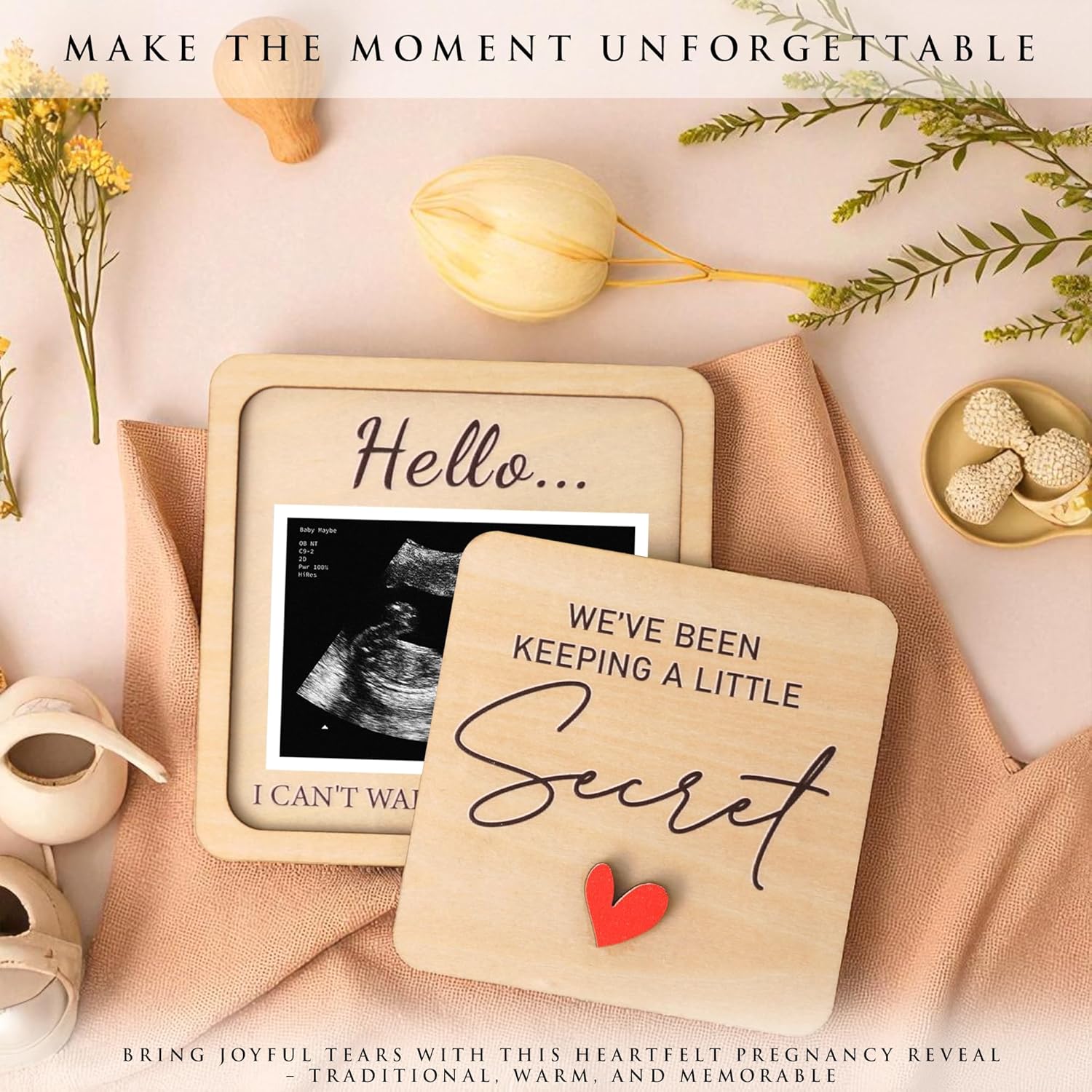 KATINAT Grandparent Reveal Keepsake Box