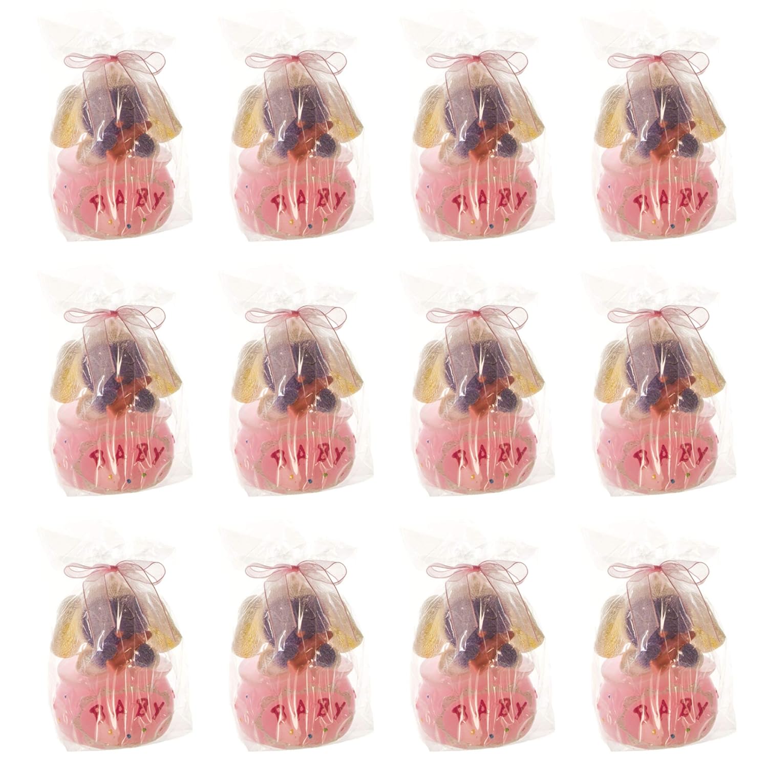 Lunaura Baby Keepsake 12 pcs Pink Lamb Candle Bag