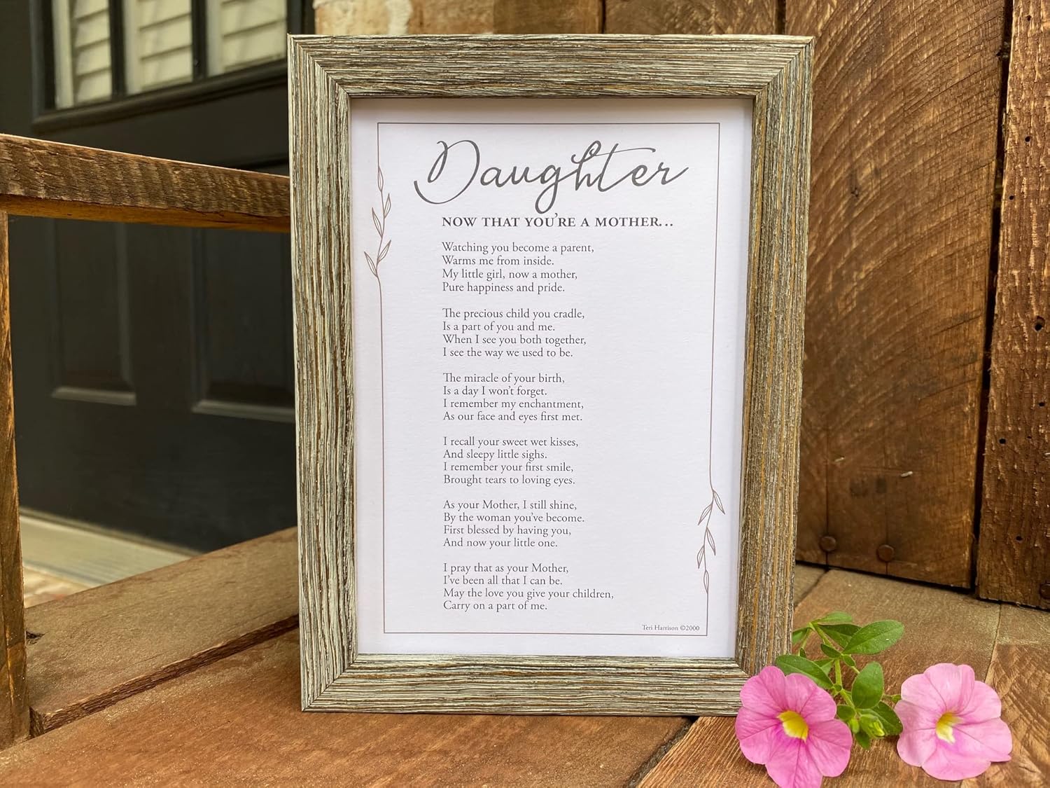 Now That Youre a Mother Frame - Gift for Daughter from Mom