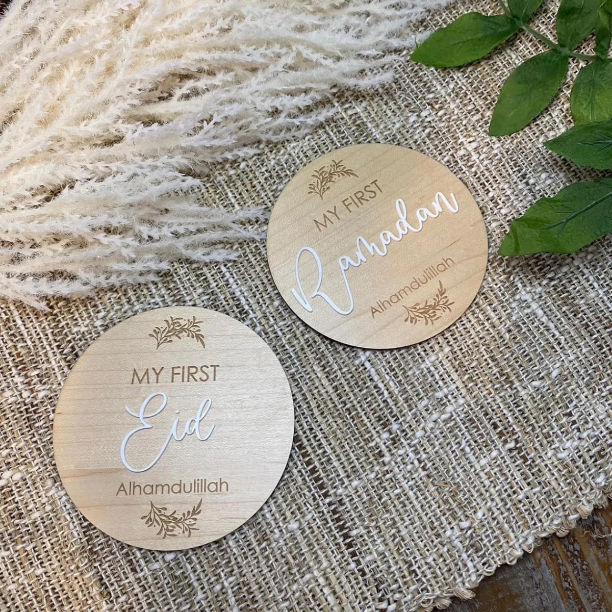 My First Ramadan Wooden Milestone Plaque Cherished Keepsake Baby Photoshoot Prop Newborn Decor Eid Decor