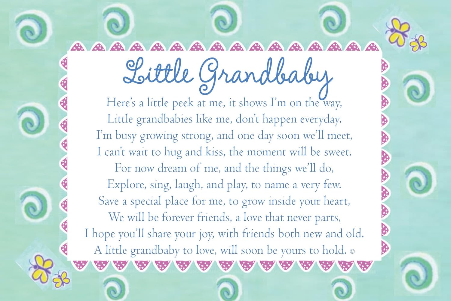 Little Grandbaby Ultrasound Frame for Grandparents 1