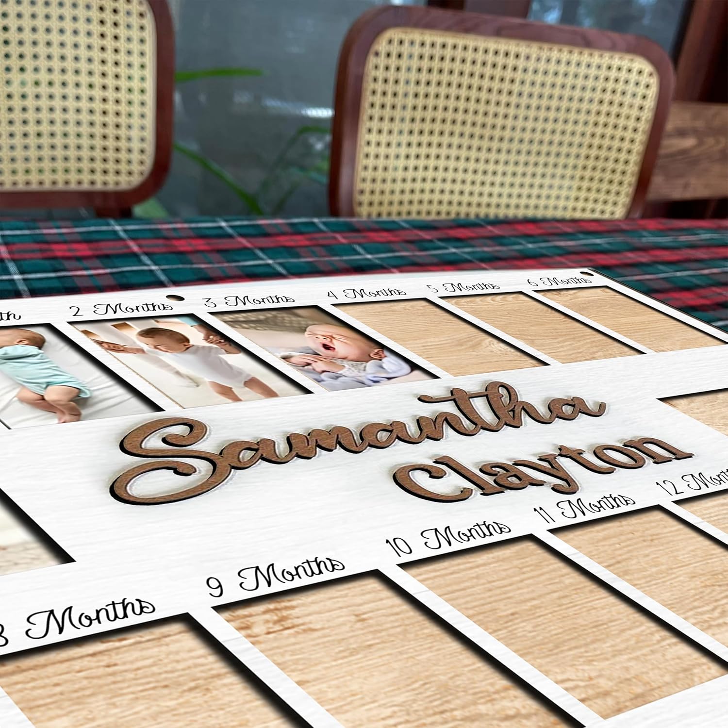 V-DECORPARKS My First Year Photo Frame - 0-12 Month Baby Decor