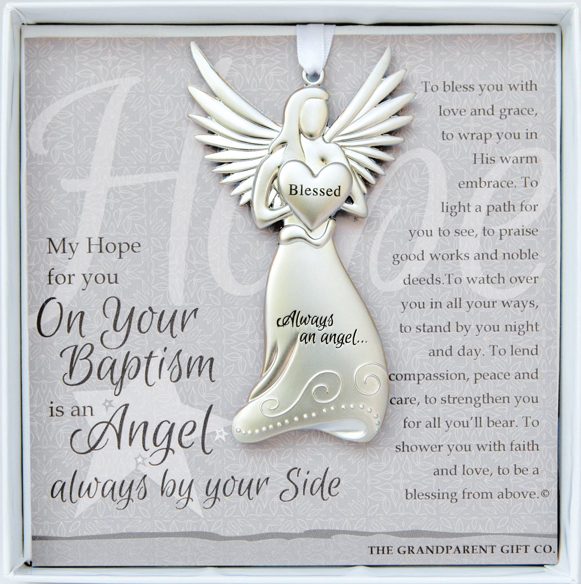 Always an Angel Keepsake Ornament Gift for Baby Christening
