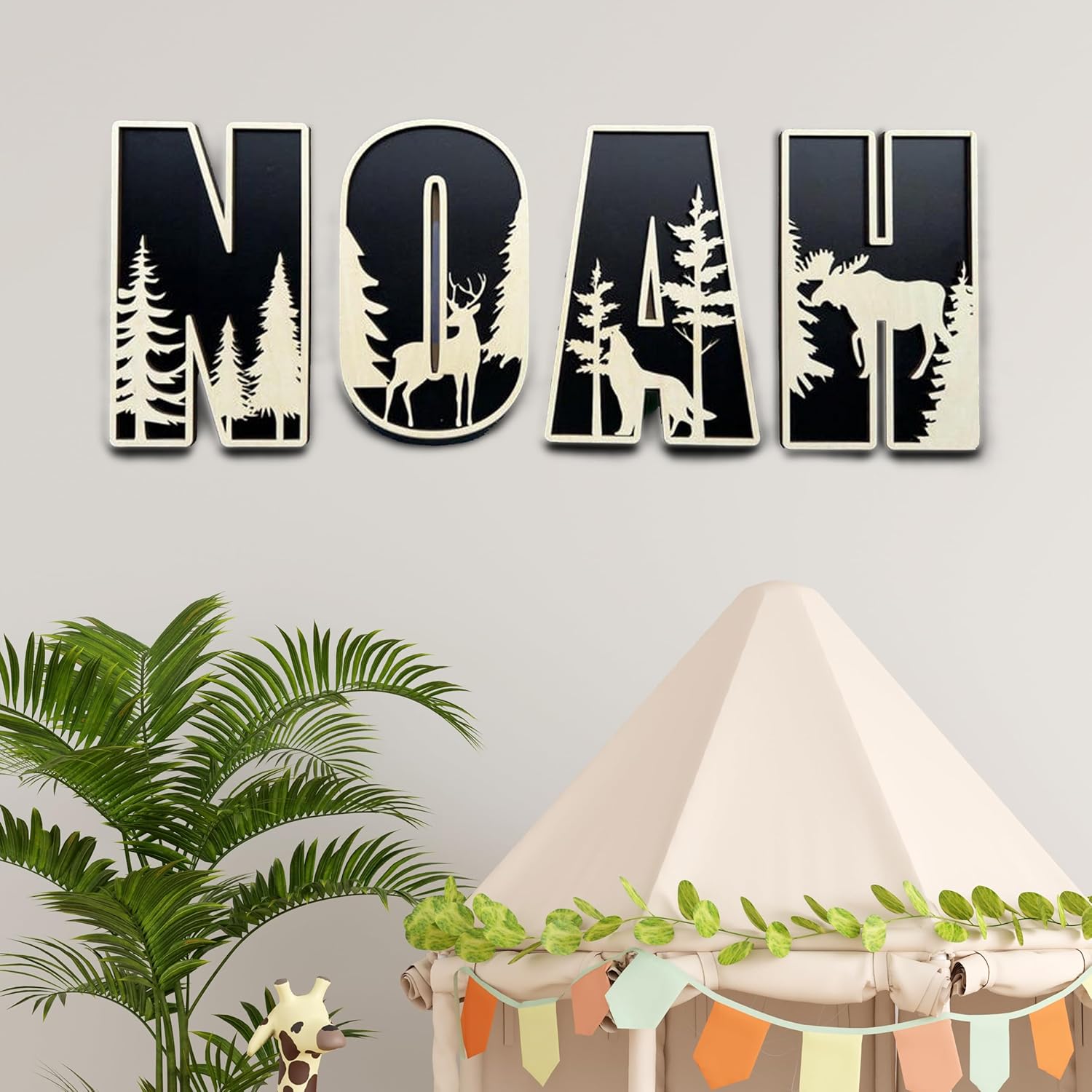 Personalized Wooden Name Sign for Nursery