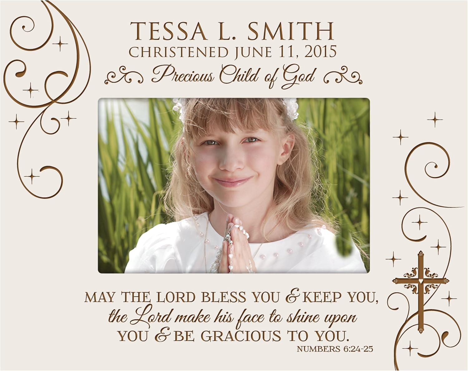 LifeSong Milestones 4x6 Photo Frame with Custom Blessing