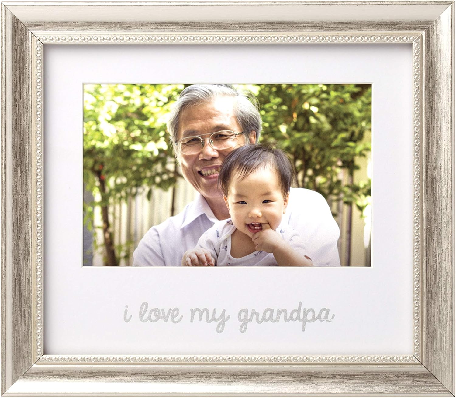 I Love My Grandpa Keepsake Frame Silver 4x6 1