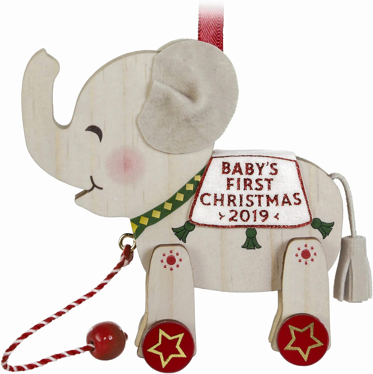 Hallmark Keepsake 2019 Babys First Christmas Elephant Ornament 1