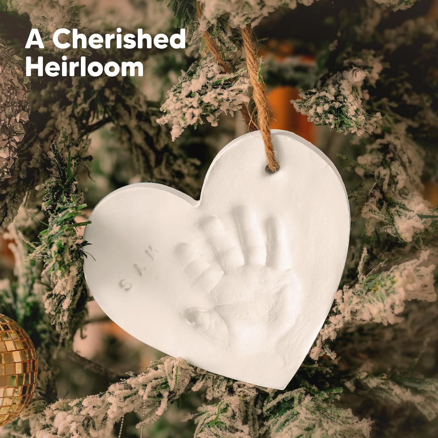 KeaBabies Baby Hand Footprint Ornament Kit