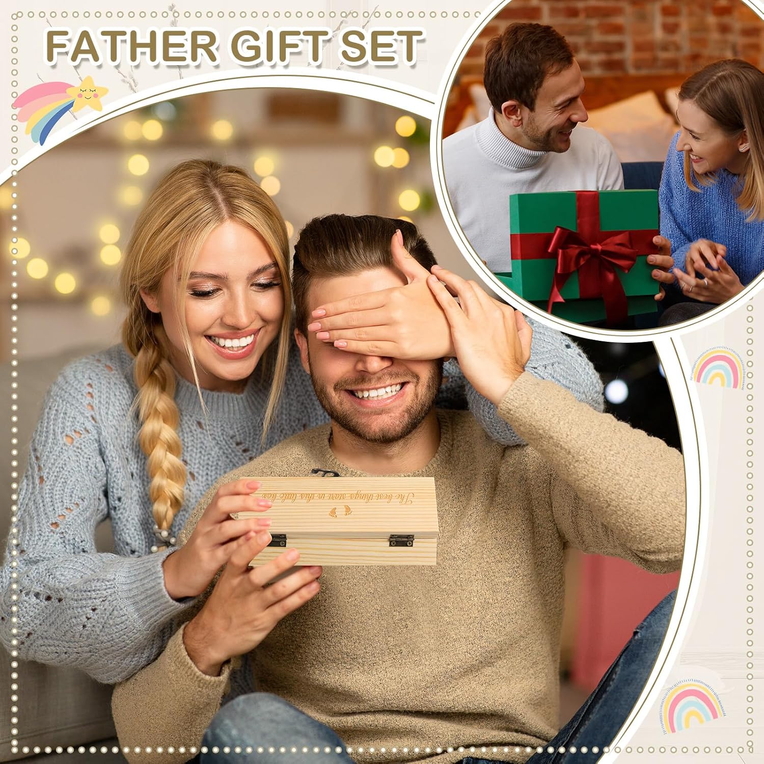 Canlierr 5Pcs Surprise Pregnancy Announcement Kit for Dad