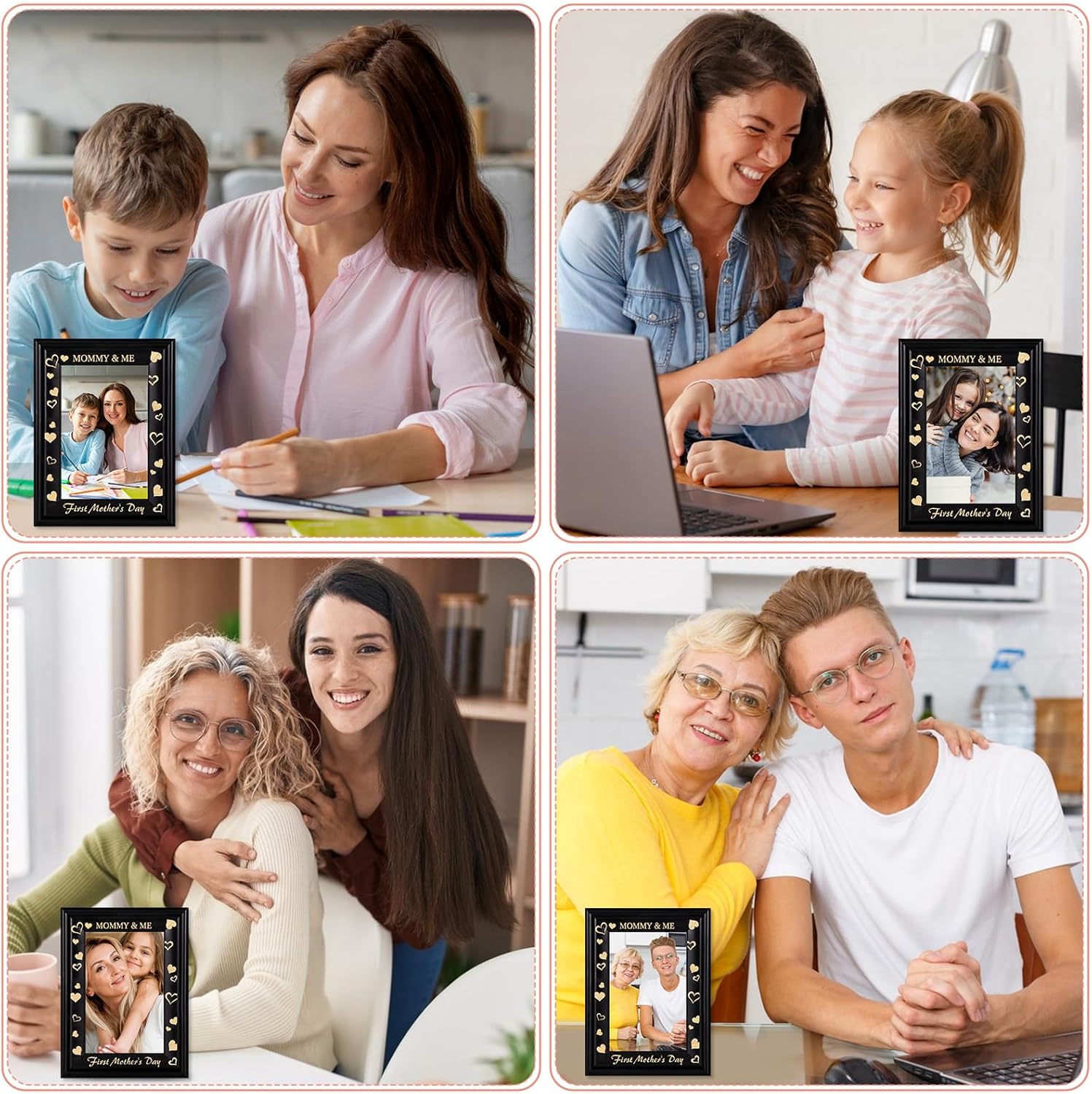 PETCEE First Mothers Day Picture Frame for Mom Grandma