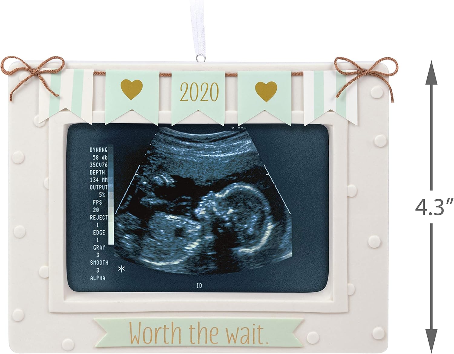 Hallmark 2020 Year Dated Baby Sonogram Ornament