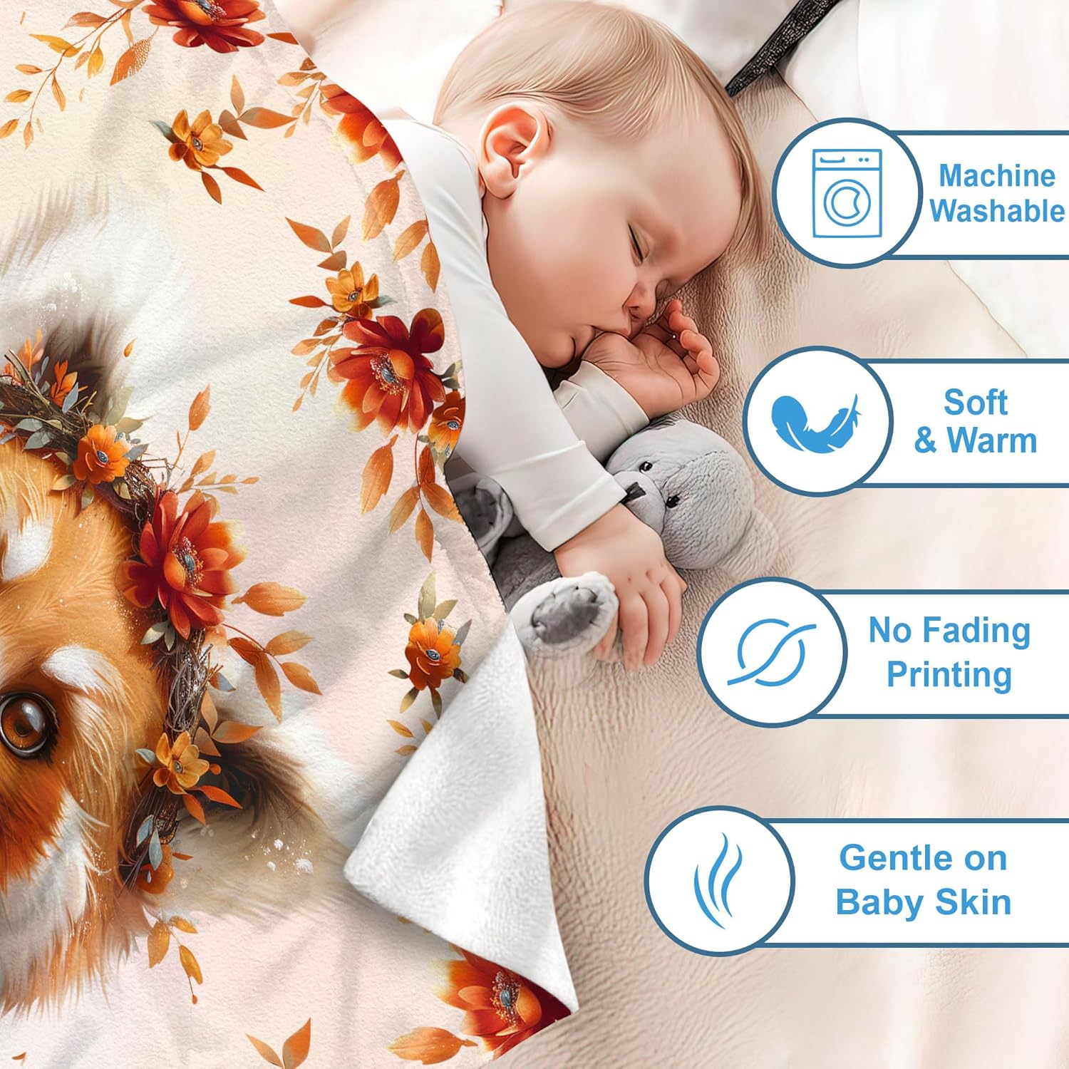 Hyturtle Personalized Red Panda Baby Blanket - Cozy Fleece Blanket for Newborns and Toddlers