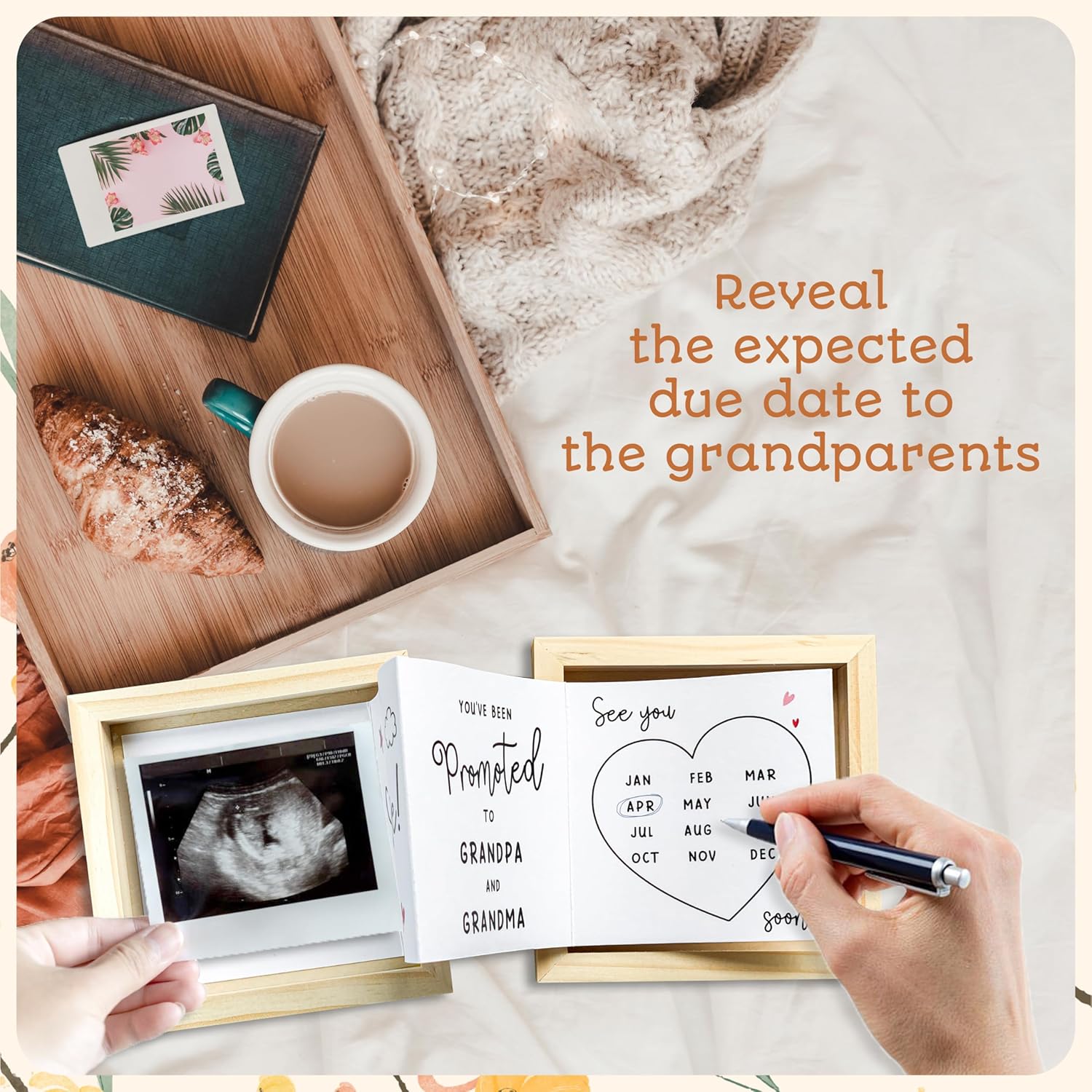 97 Decor Baby Announcement Wooden Keepsake Box