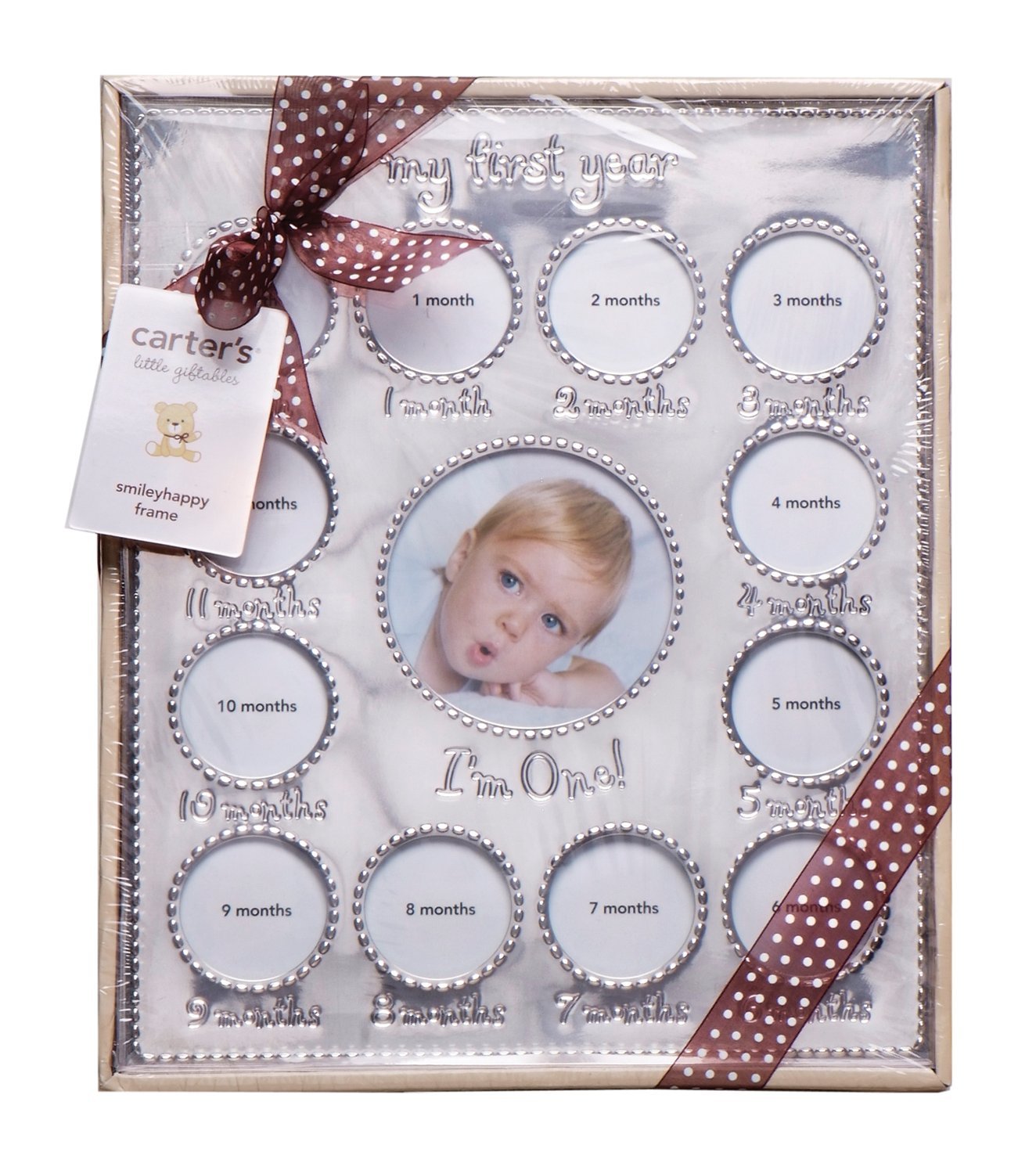 Baby Starters Carters Year of Photos Frame - Silver