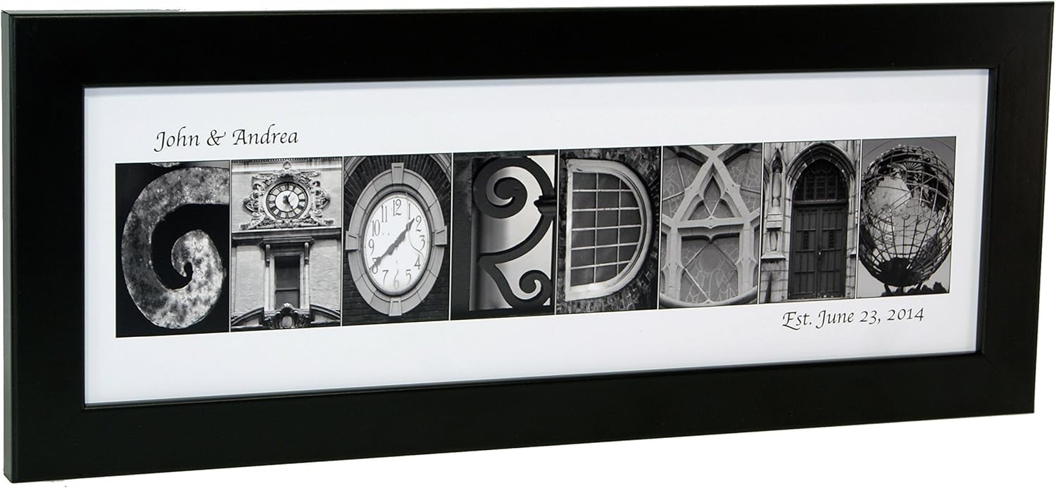 Creative Letter Art Personalized Name Frame 1