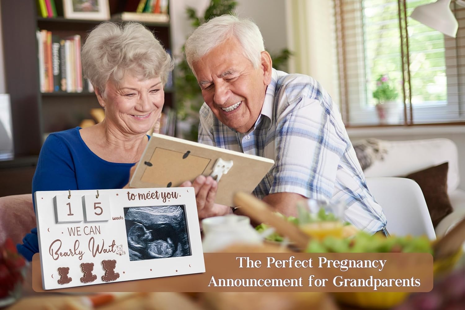 YLOVAN Baby Countdown Calendar Frame with Ultrasound Picture