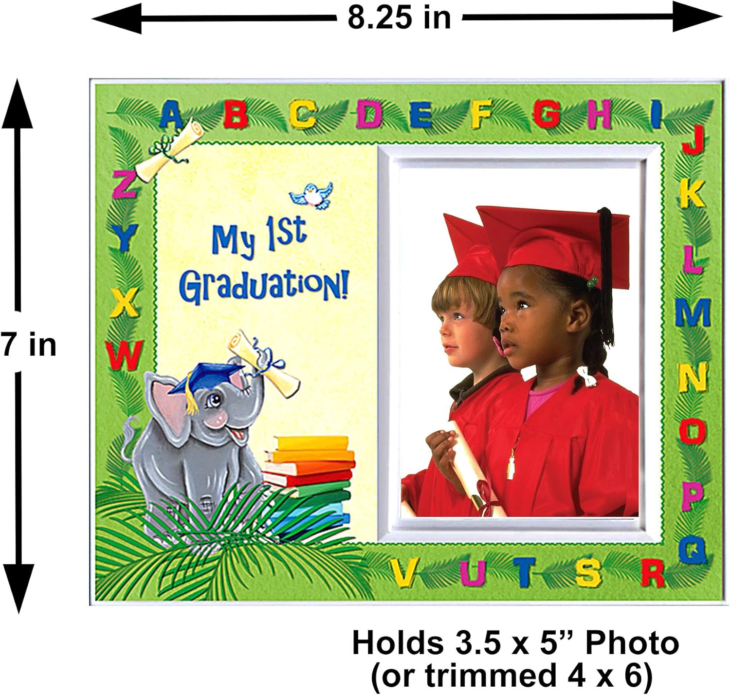 Pre-K Graduation Photo Frame with Elephants Design