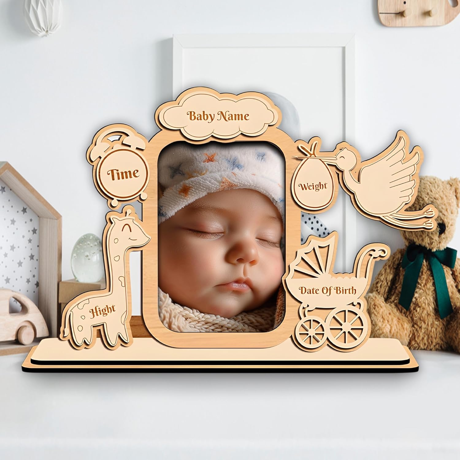 Custom Baby Picture Frame With Name and Date