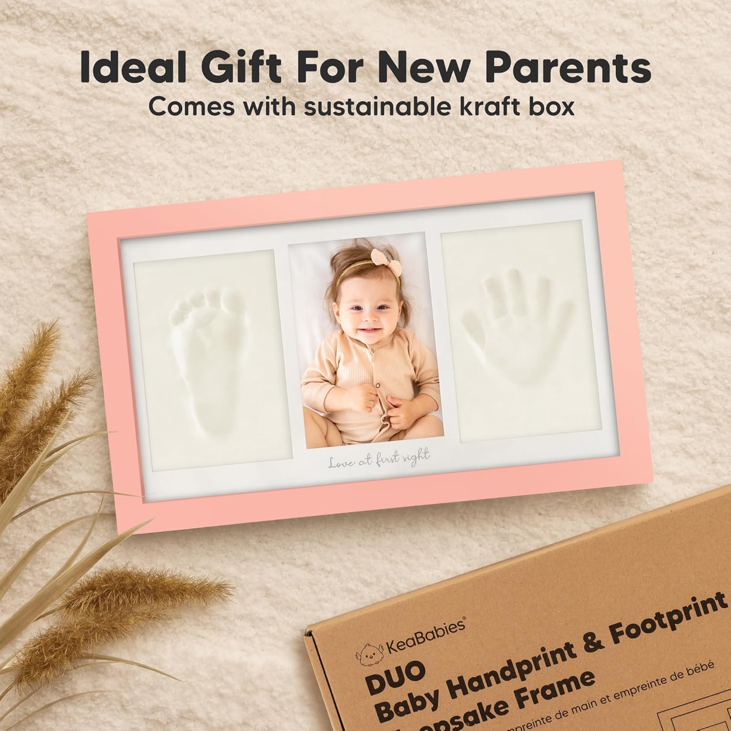 KeaBabies Baby Footprint Kit Memory Book 1