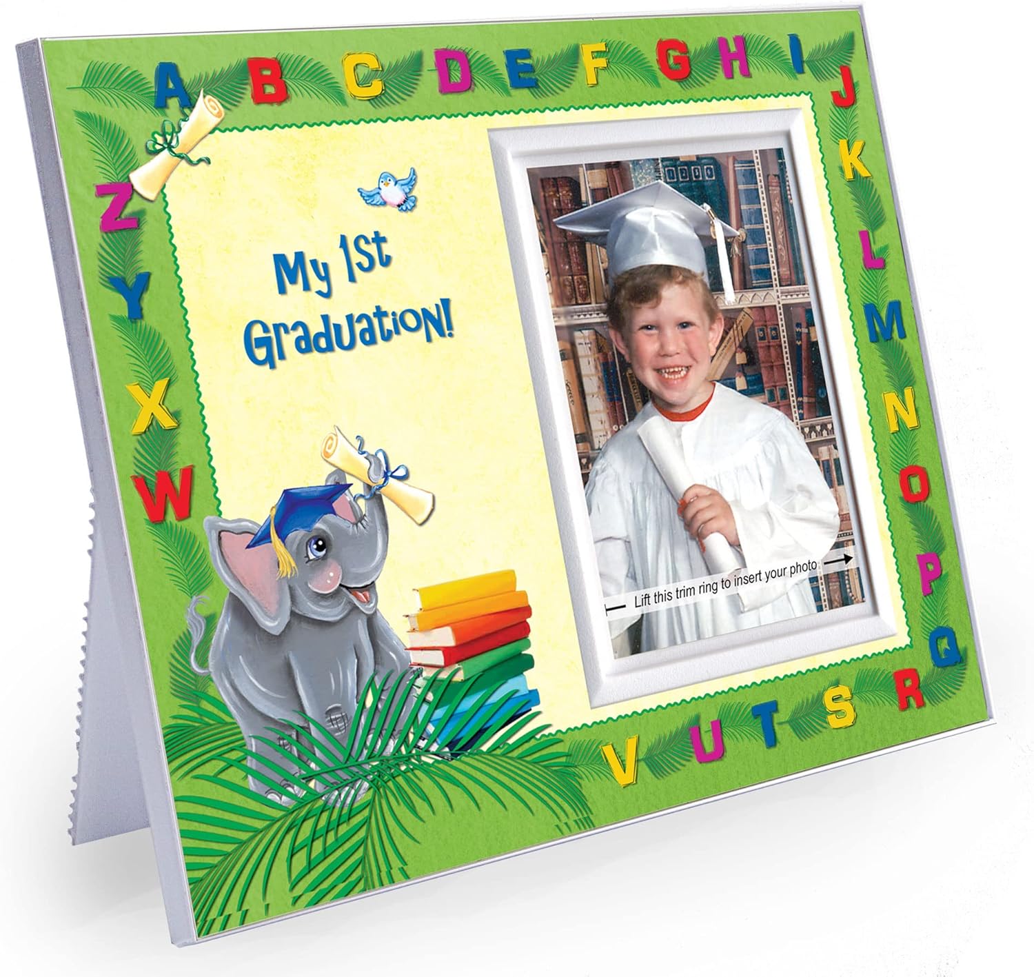 Pre-K Graduation Photo Frame with Elephants Design