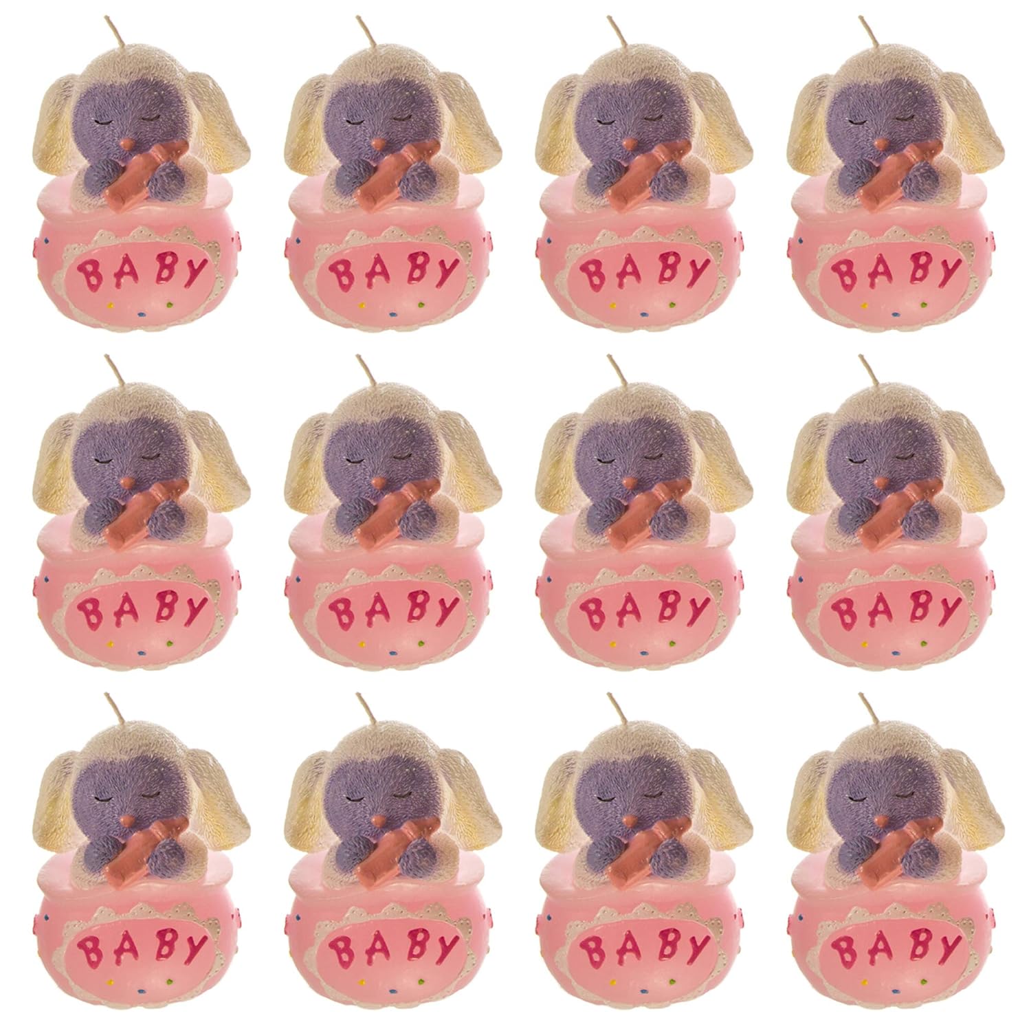 Lunaura Baby Keepsake 12 pcs Pink Lamb Candle Bag