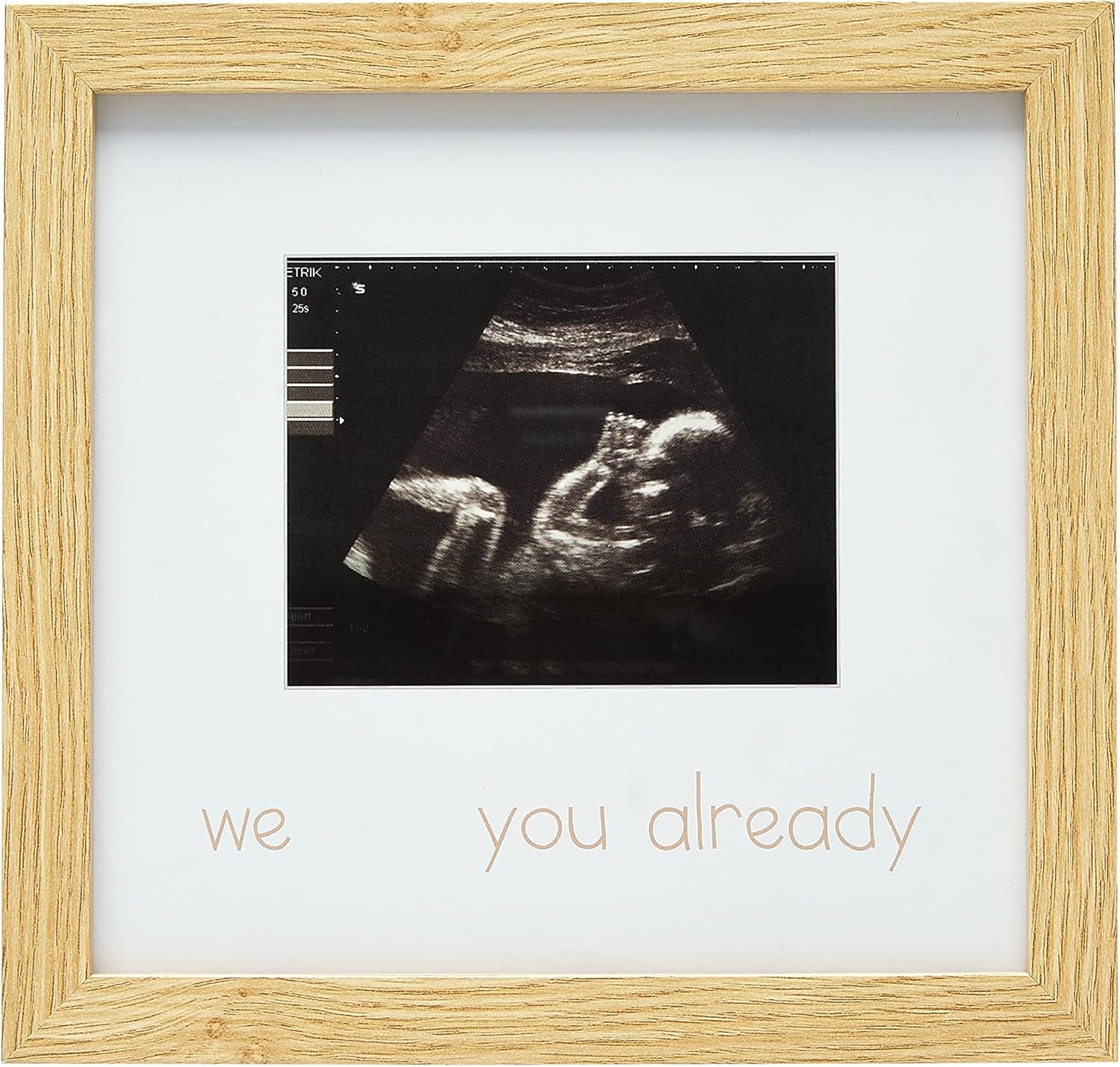 Reece Studio Thumbprint Sonogram Frame Gender Neutral Baby Keepsake