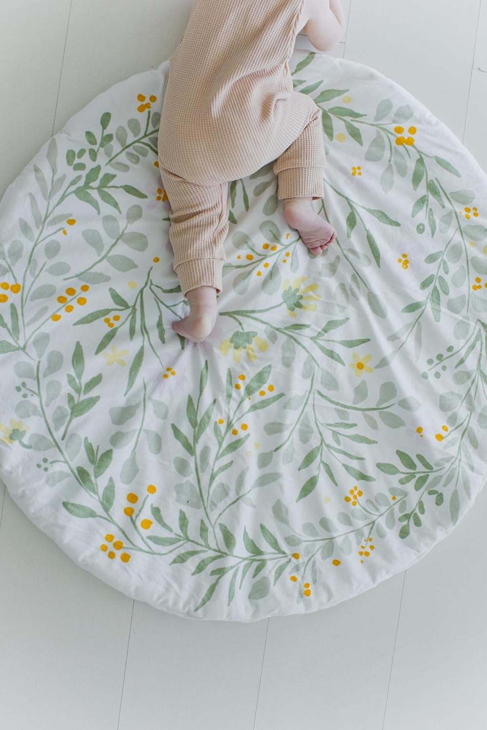 Kate Milo Floral Wreath Reversible Baby Mat 1