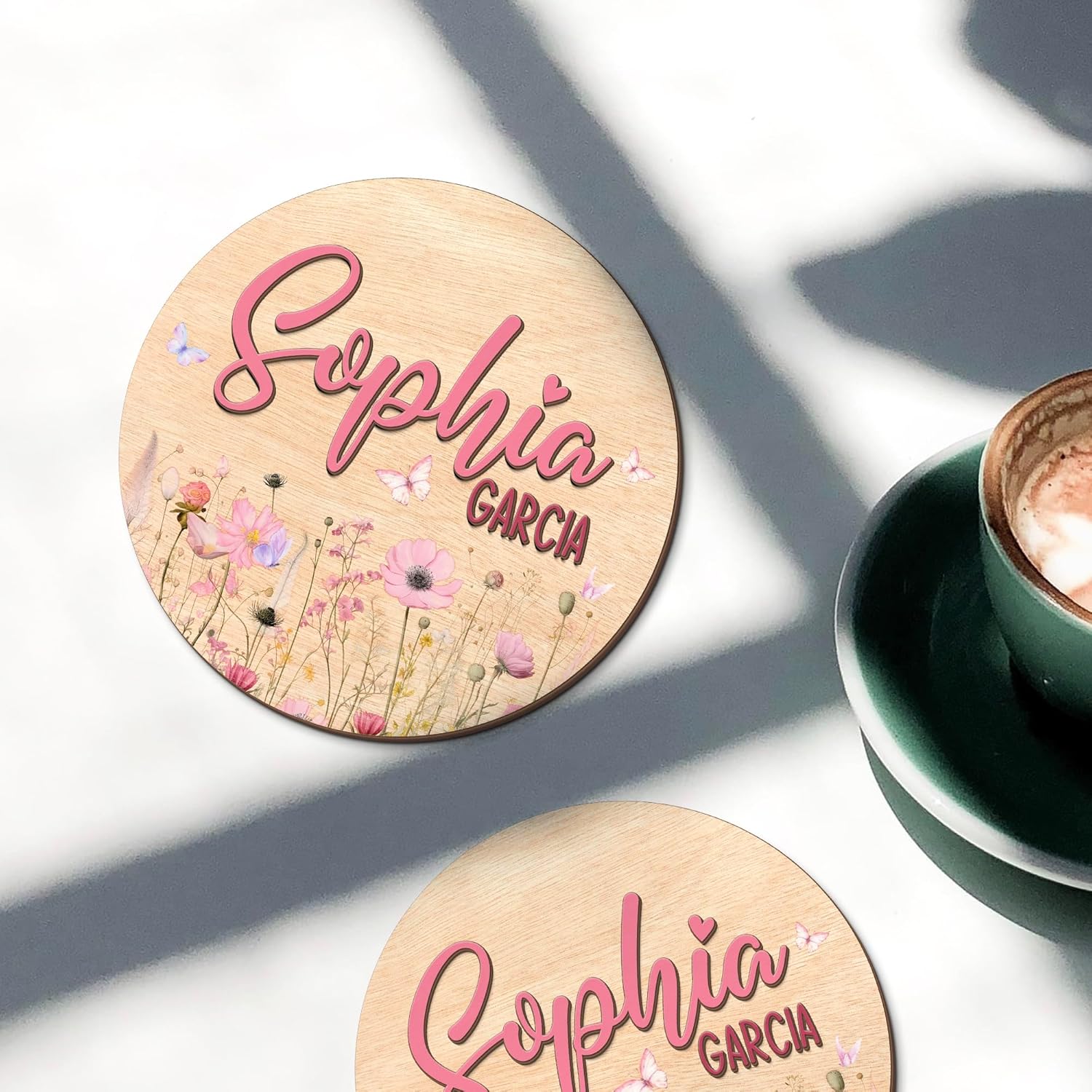 Personalized Wooden Name Sign for Baby Room Decor