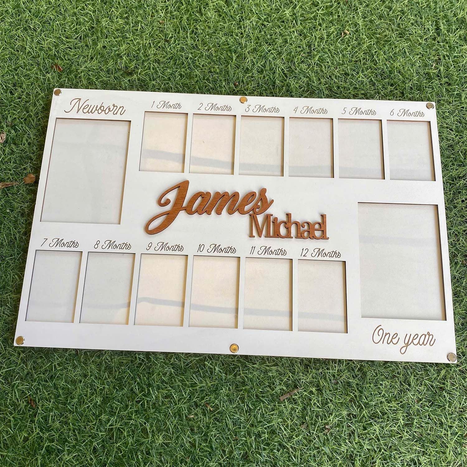 V-DECORPARKS My First Year Photo Frame - 12 Month Baby Decor