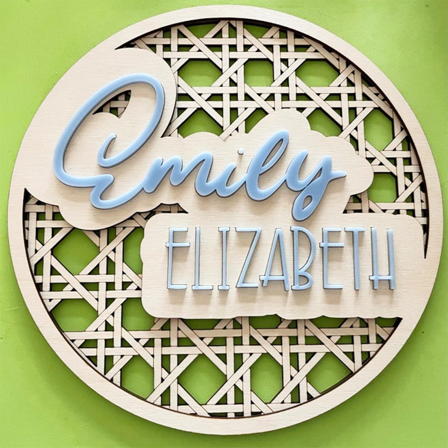 Chillever - Custom Wood Daisy Name Sign Wall Decor