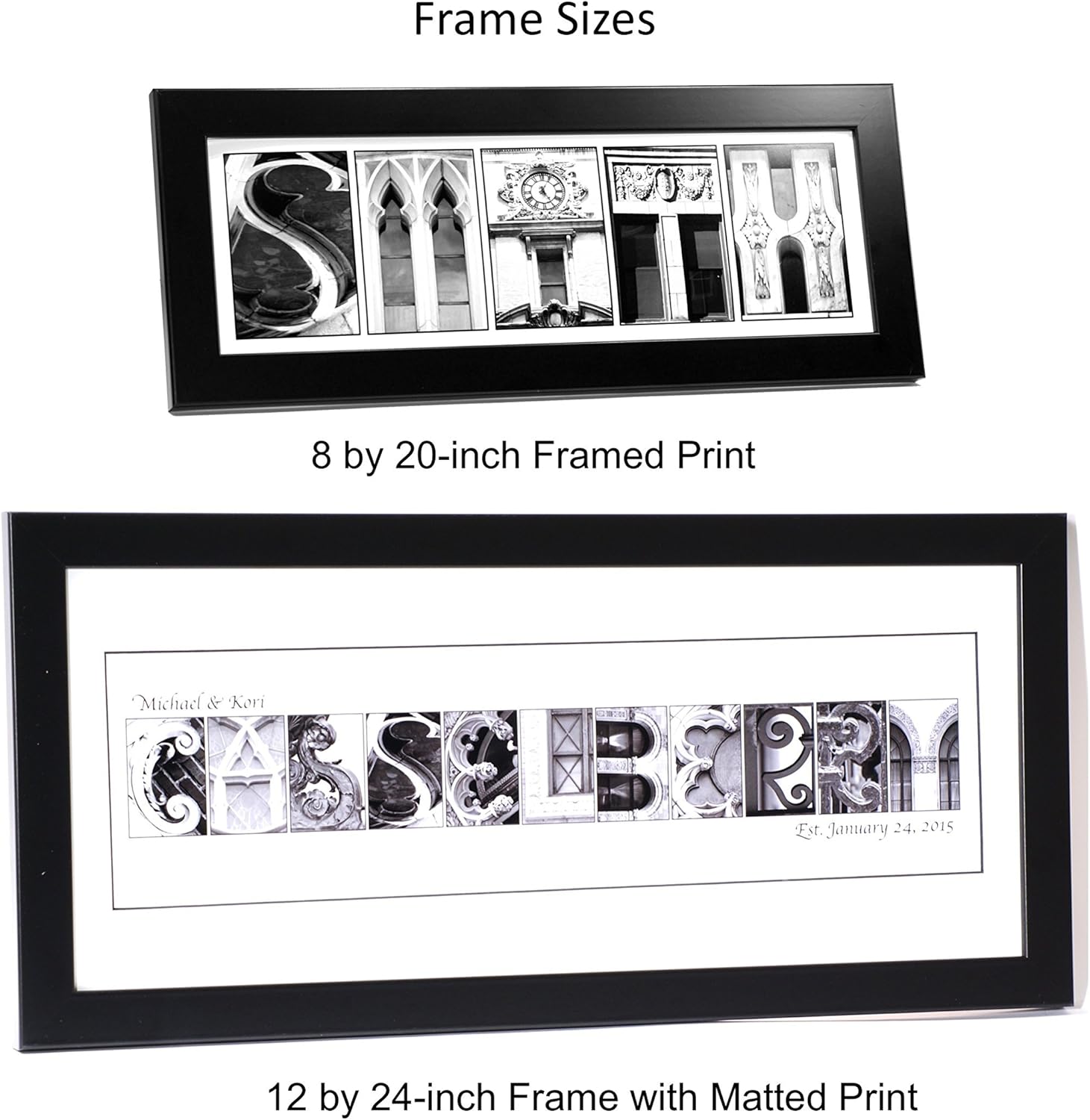 Creative Letter Art Personalized Name Frame 1