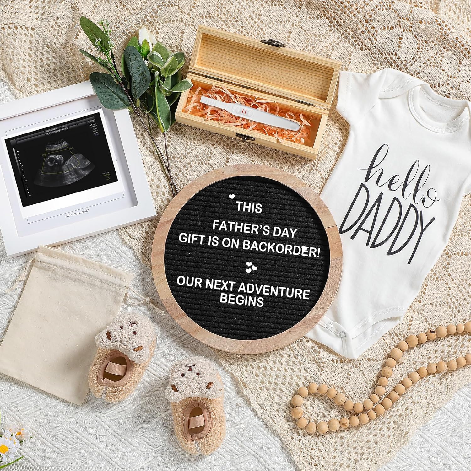 Canlierr 5Pcs Surprise Pregnancy Announcement Kit for Dad