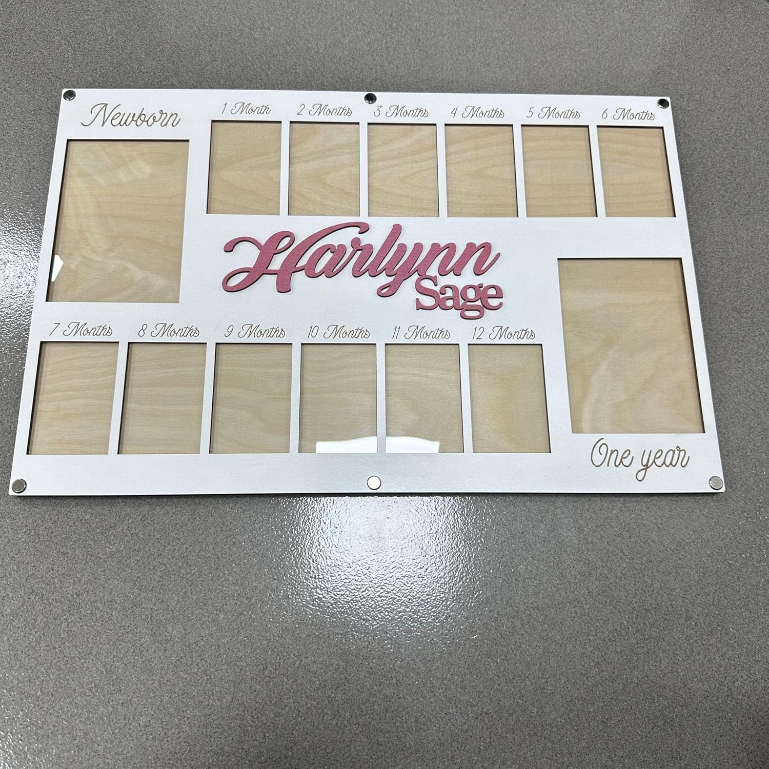 V-DECORPARKS My First Year Photo Frame - 12 Month Baby Decor