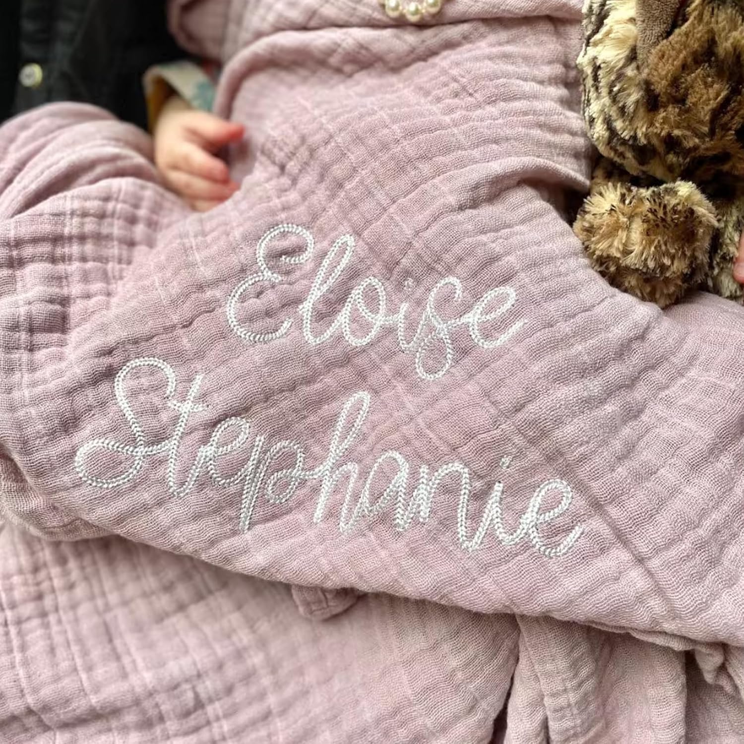 Personalized Baby Blanket with Name Embroidery