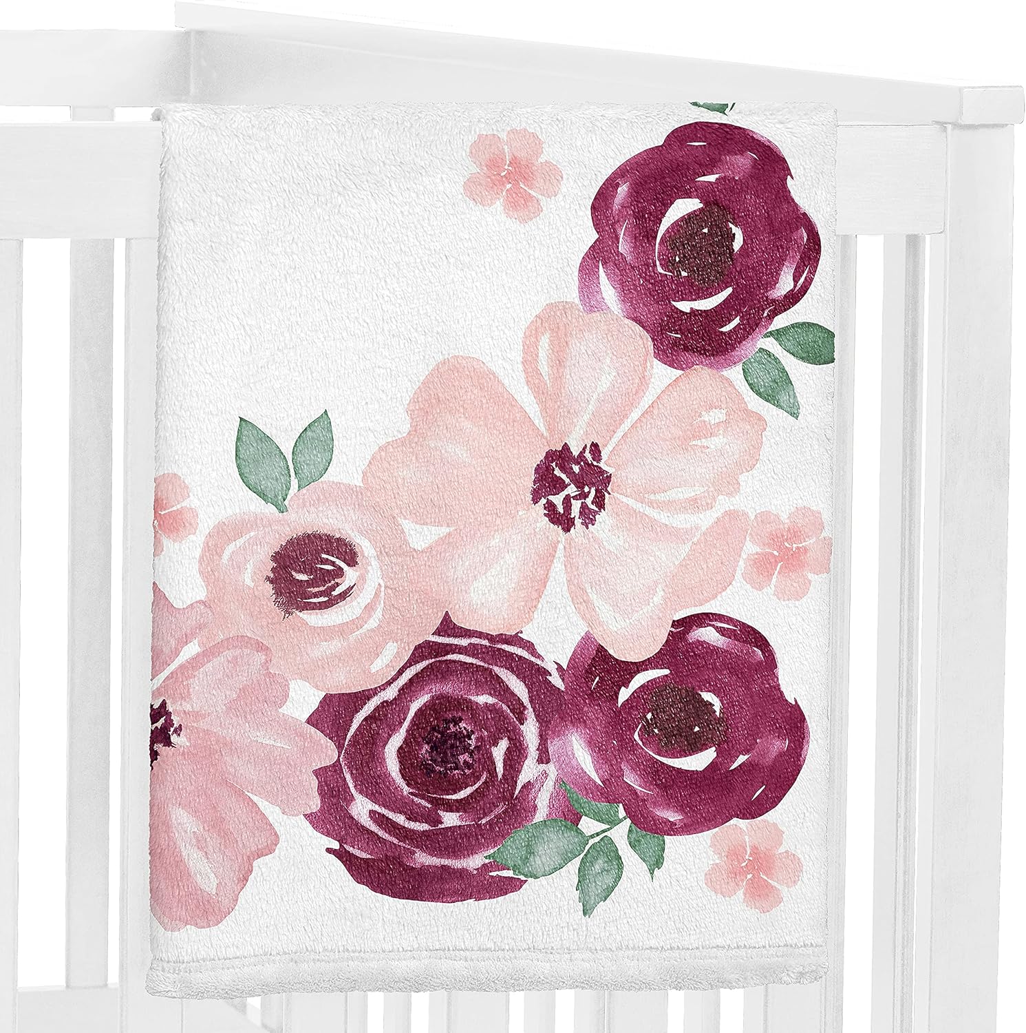 Sweet Jojo Designs Watercolor Floral Growth Mat Blanket