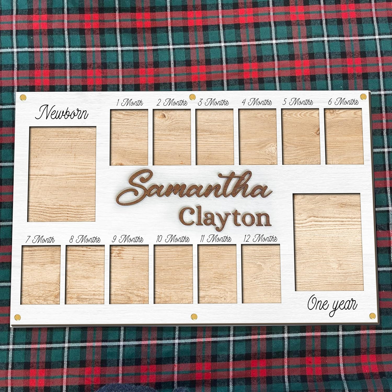 V-DECORPARKS My First Year Photo Frame - 0-12 Month Baby Decor