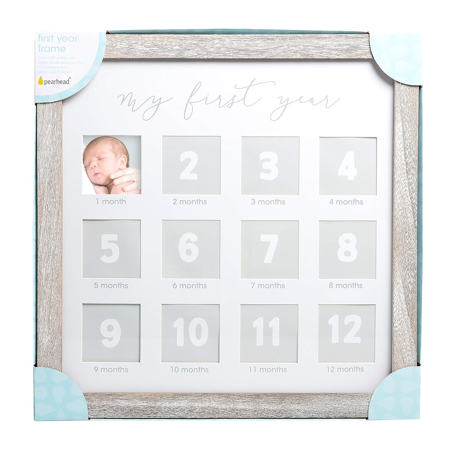 Pearhead My First Year Baby Keepsake Frame